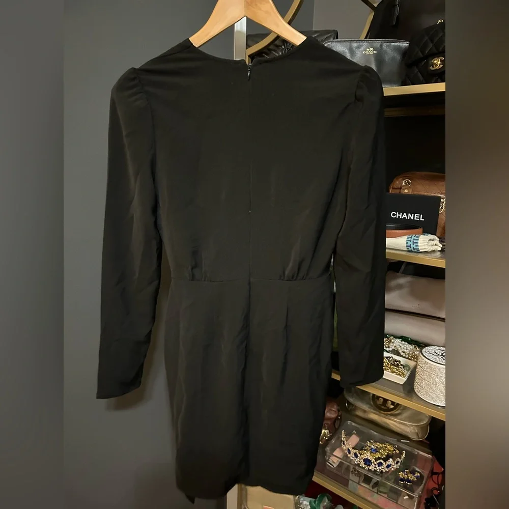 NWT WAYF Plunging Little Black Mini Dress Size XS
